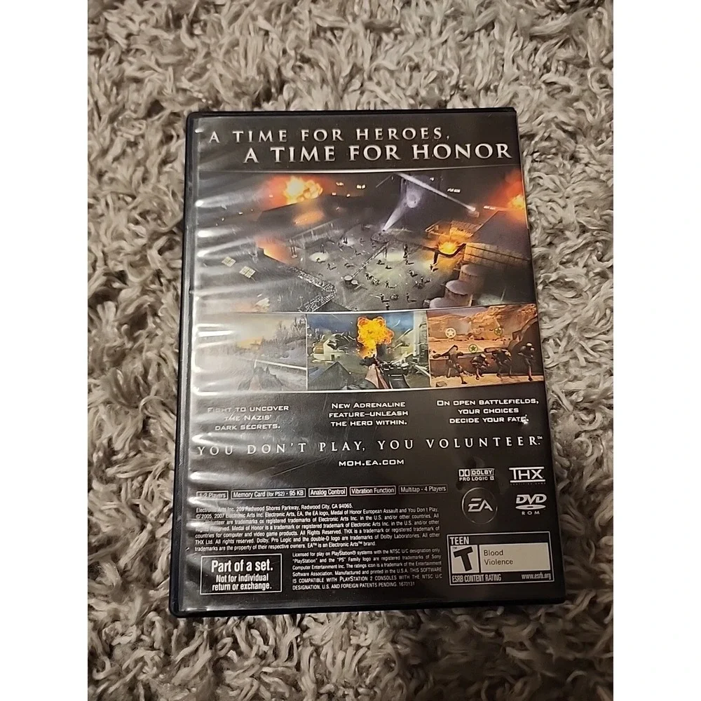 Medal‎ of Honor European Assault PlayStation 2 PS2.